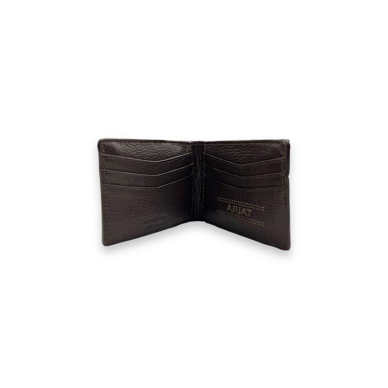 Men's Money Clip Wallet - Brown Pebbled Rowdy