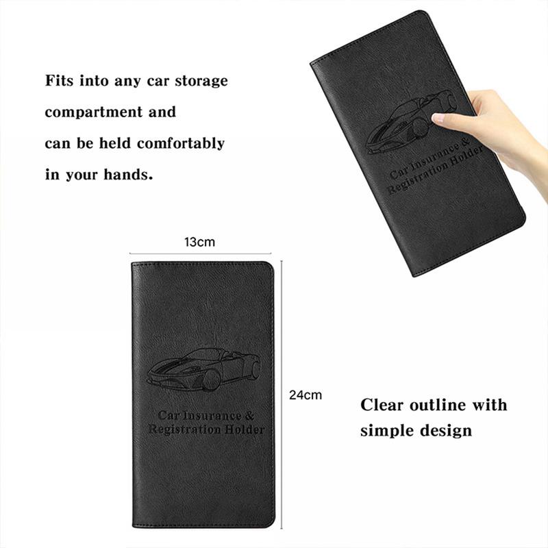 Car Registration Insurance Card Holder Organizer Wallet For Women Men