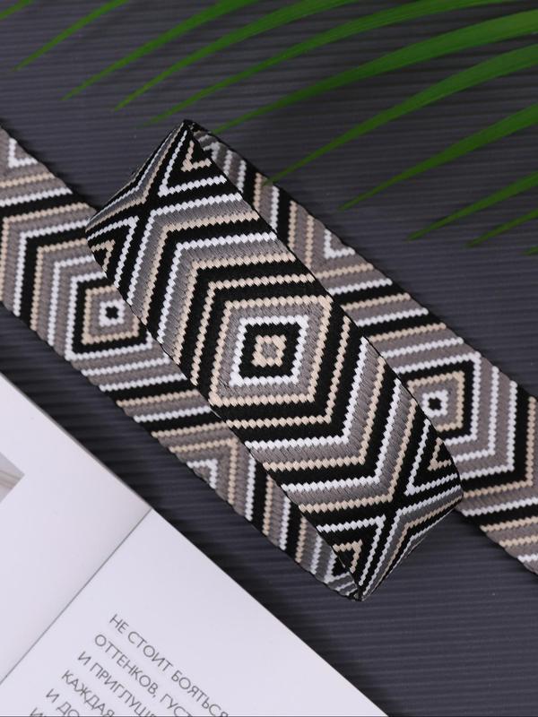 Fashionable Ethnic Pattern Design Bag Strap, Adjustable Shoulder Strap for Travel, Casual Versatile Bag Strap for Women & Men