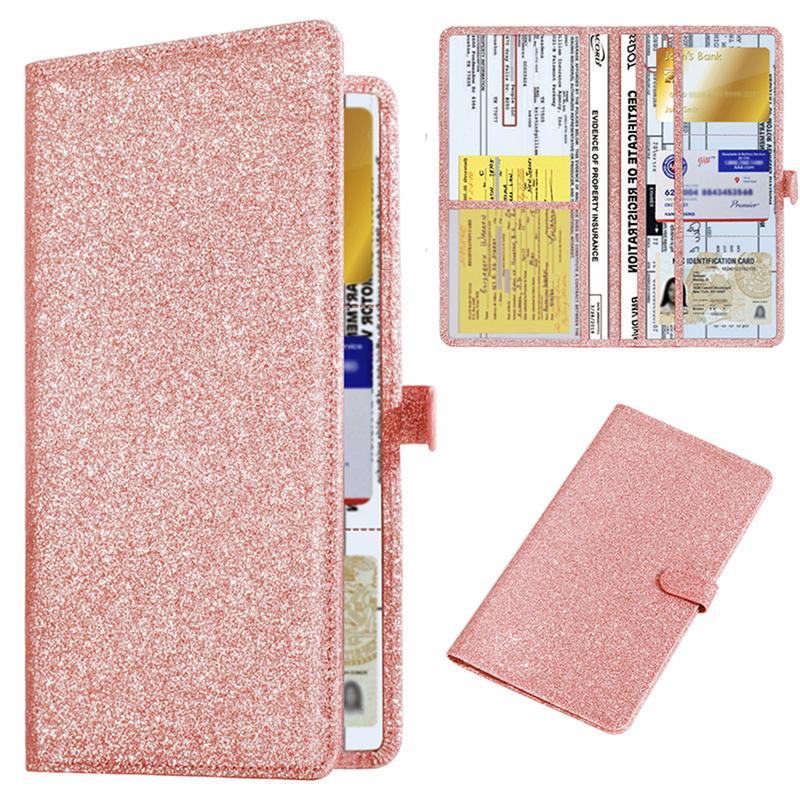 Car Registration Insurance Card Holder Organizer Wallet For Women Men