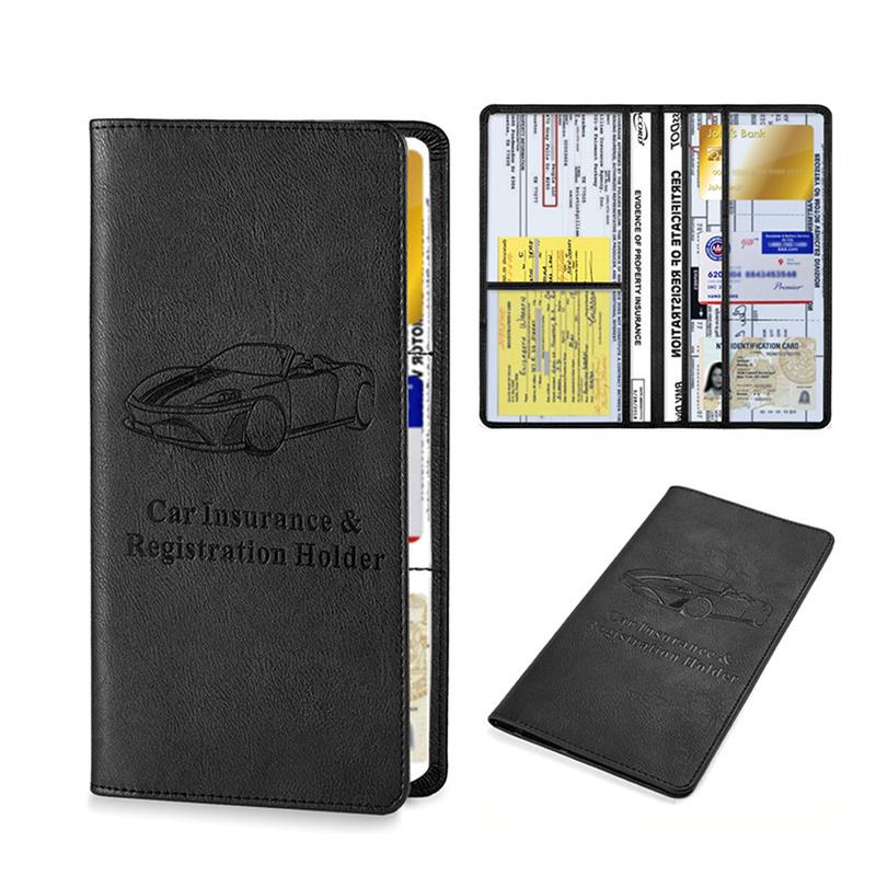 Car Registration Insurance Card Holder Organizer Wallet For Women Men