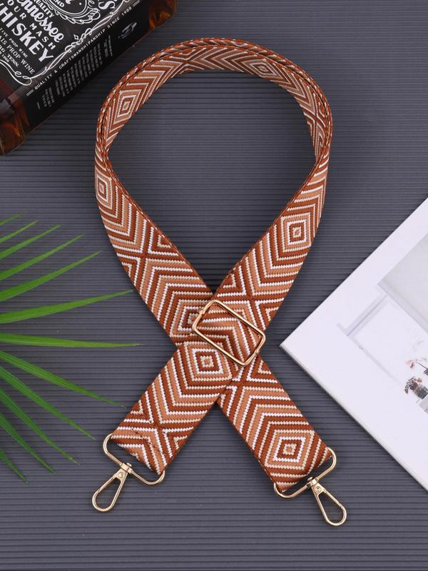 Fashionable Ethnic Pattern Design Bag Strap, Adjustable Shoulder Strap for Travel, Casual Versatile Bag Strap for Women & Men