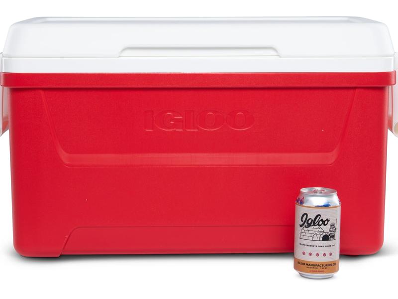 48 QT Laguna Ice Chest Cooler, Red