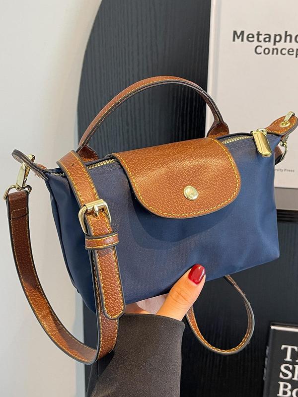 Women's Fashionable Solid Color Crossbody Bag, Vintage Style Shoulder Bag for Daily Used, Casual Trendy Versatile High-quality Daily Commuting Bag