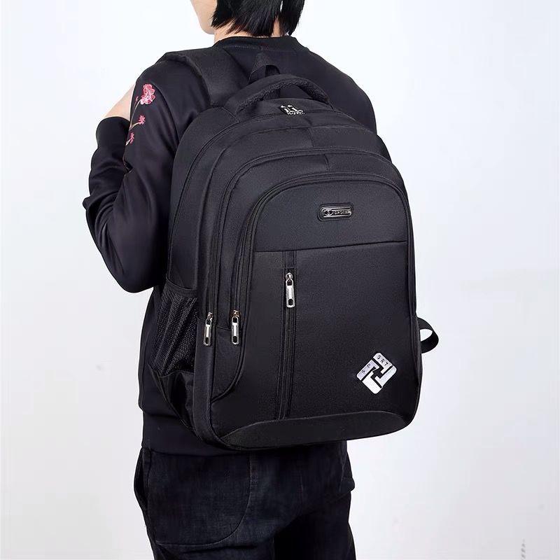 Men's Backpack Men's Backpack Men's Trendy Large Capacity High School Junior High School Student Schoolbag Travel Bag Computer Bag