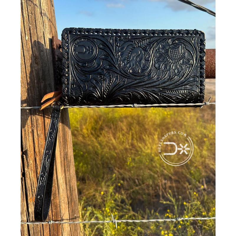 Santa Fe Tooled Organizer ~ Black