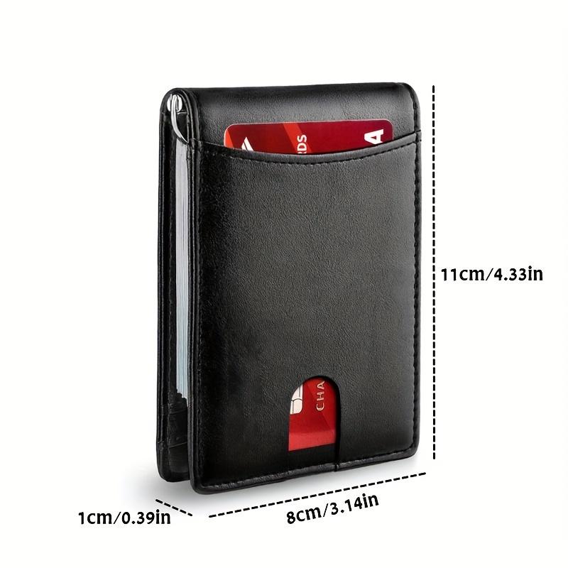 2023s Premium PU Leather Slim Smart Wallet - Ultra-Slim RFID Blocking Card Holder with Multi-Slot Design - Perfect, Compact & Lightweight Gift for Men