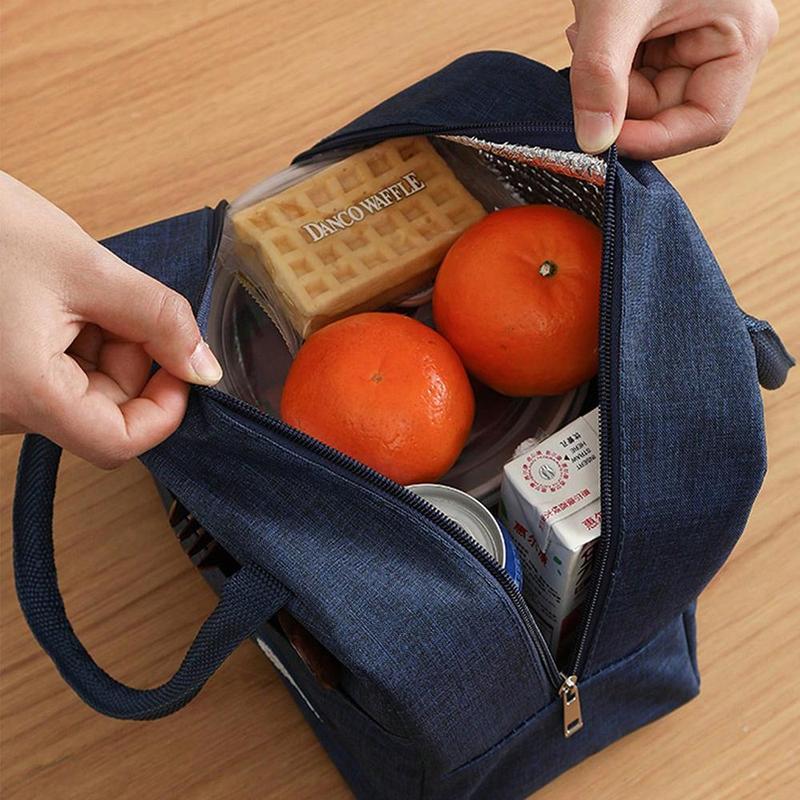 Portable Lunch Bag, Insulated Lunch Box Bag, Lunch Box Tote Pouch, Kids School Bento Container, Picnic Food Storage Bag