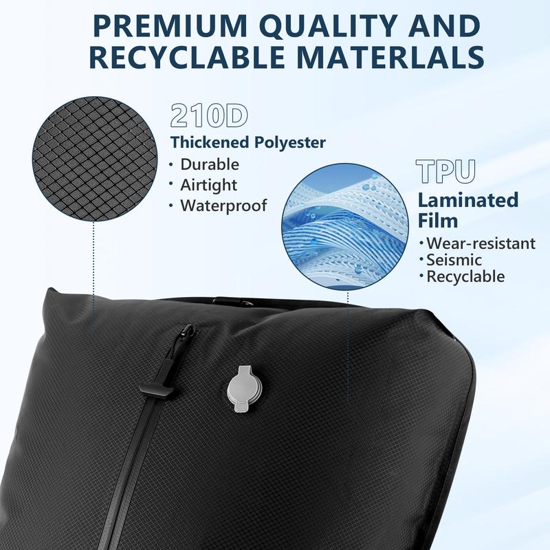 Professional Vacuum Bags for Travel with Wireless Vacuum Pump, IP67 Reusable  for Suitcases and Backpack Space Saver Durable (1PC+Pump)